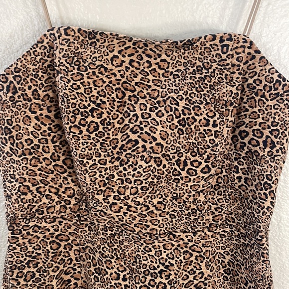 Urban Outfitters leopard mini dress Size 2 - Picture 6 of 12